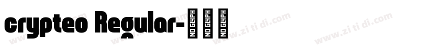 crypteo Regular字体转换